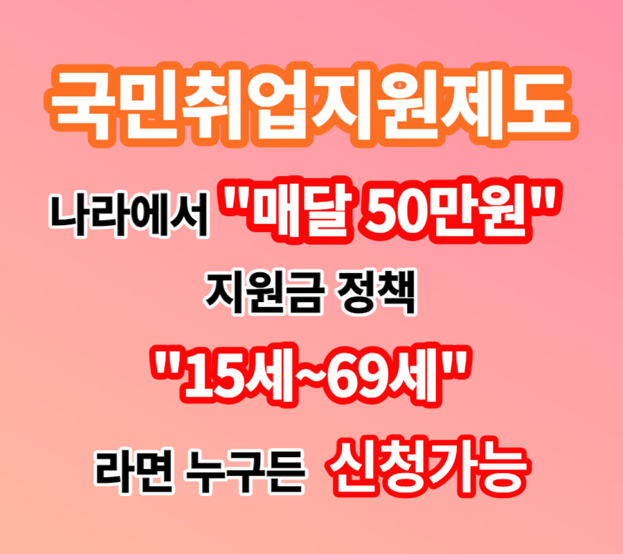 국민취업지원 신청방법