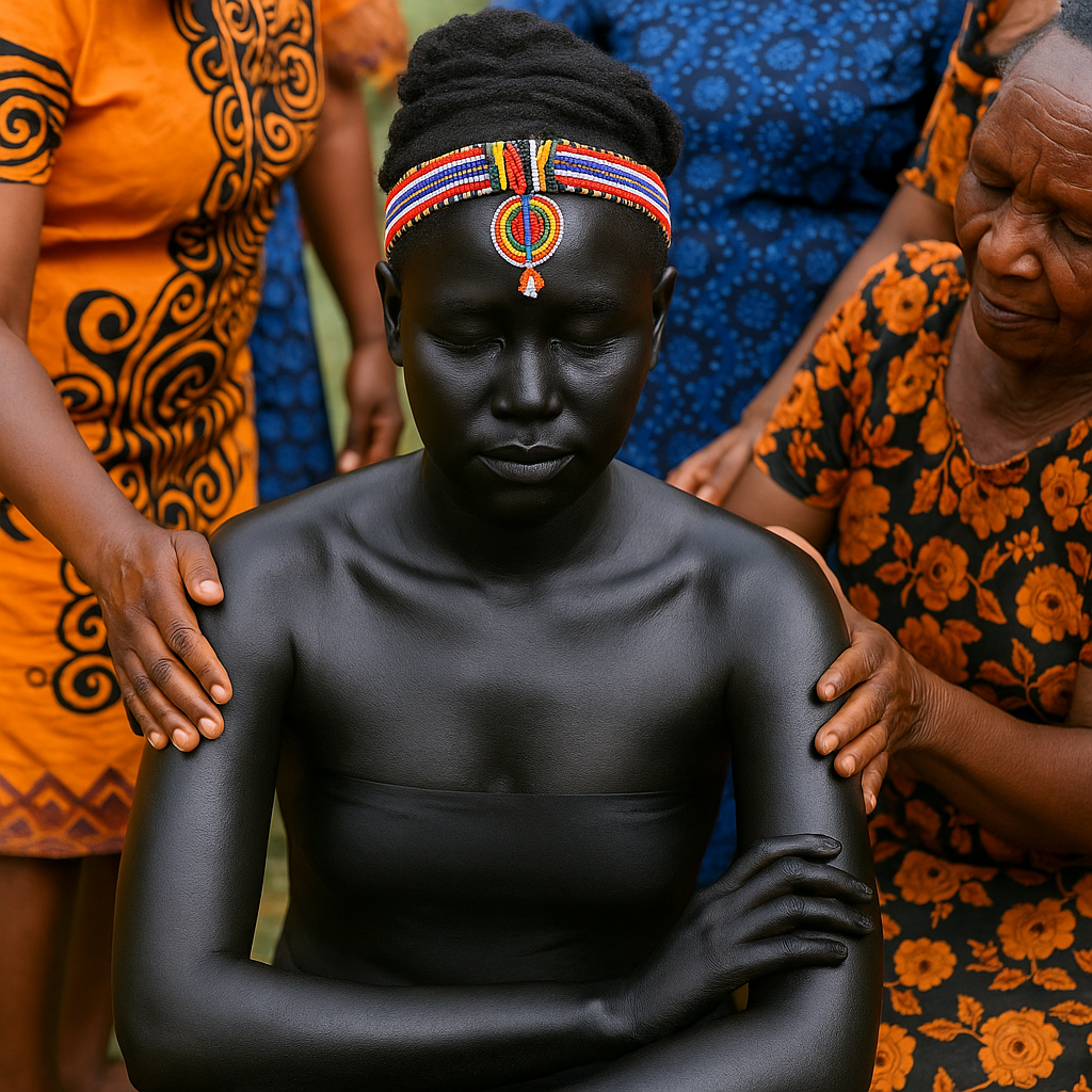 케냐 전통 혼례, 신부가 검은색을 입는 이유