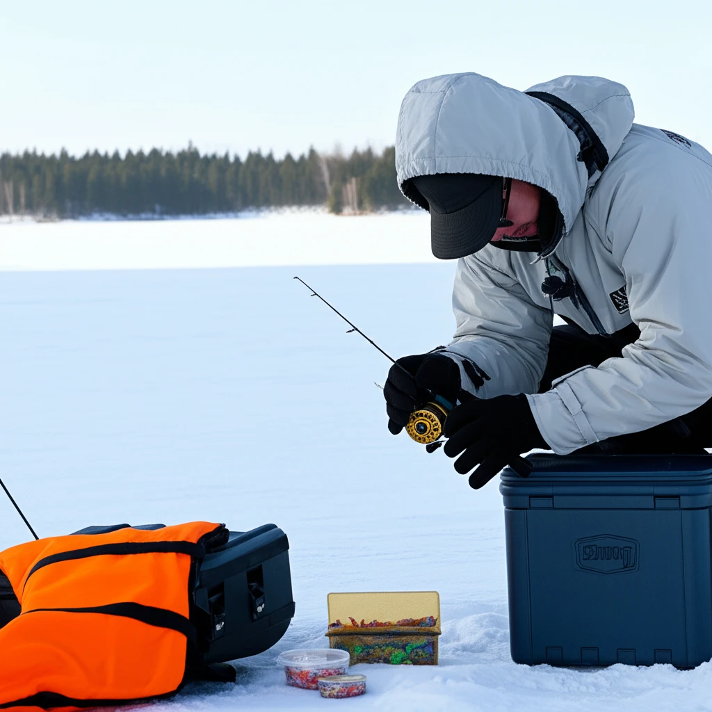 아이스낚시 장비 대여 예약 방법 대여..