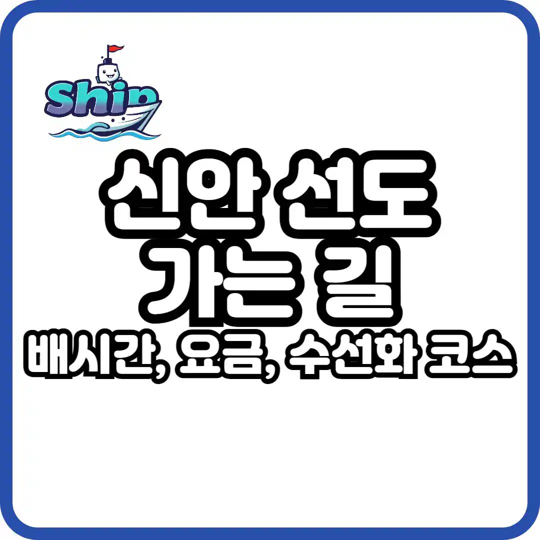 신안 선도 가는 길