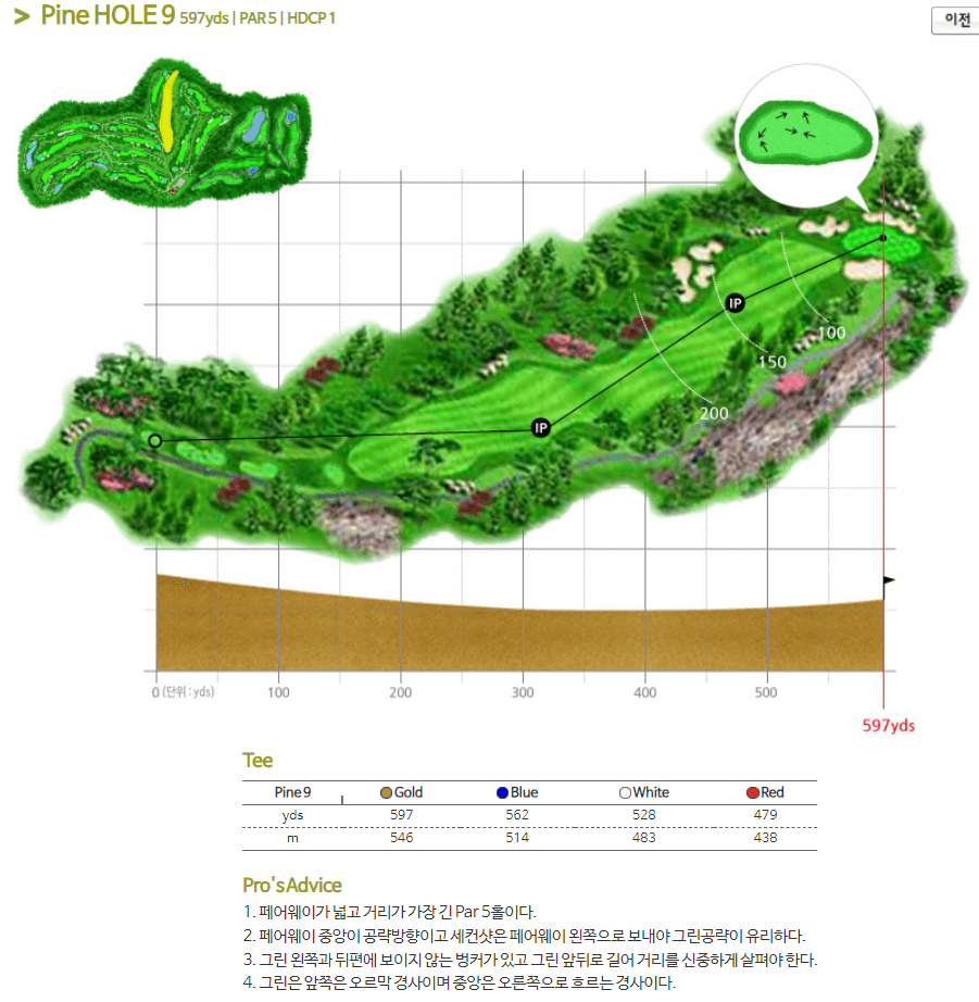 가평베네스트 골프클럽 파인코스 9