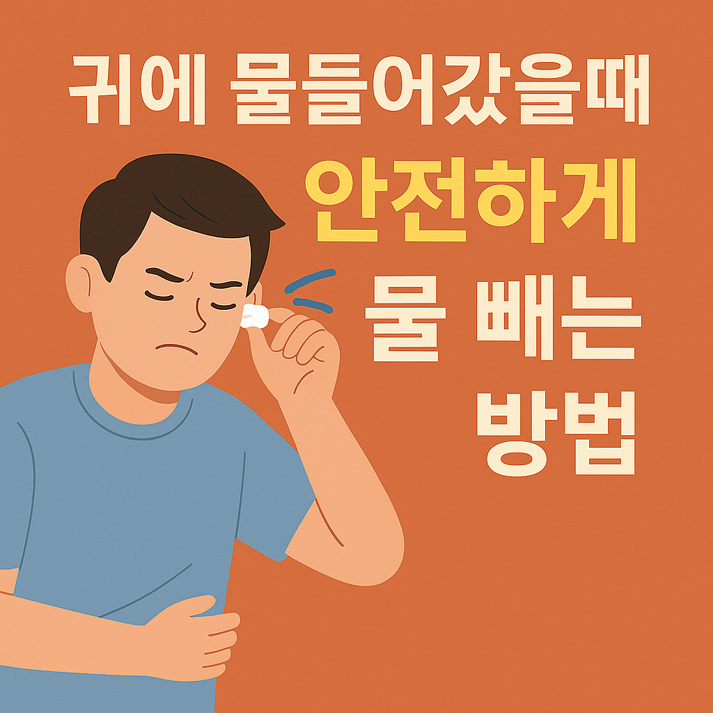 물 빼는 모든 방법