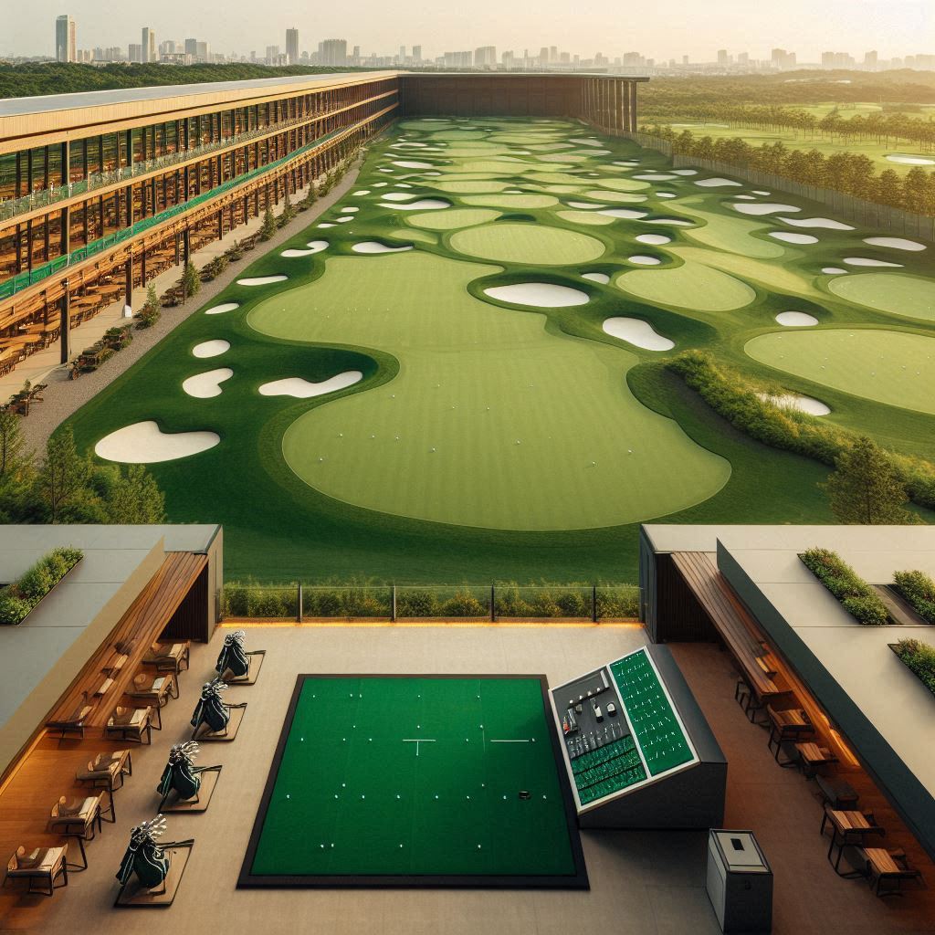 실외골프연습장 배경