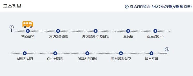 낭만버스 주간코스 정보