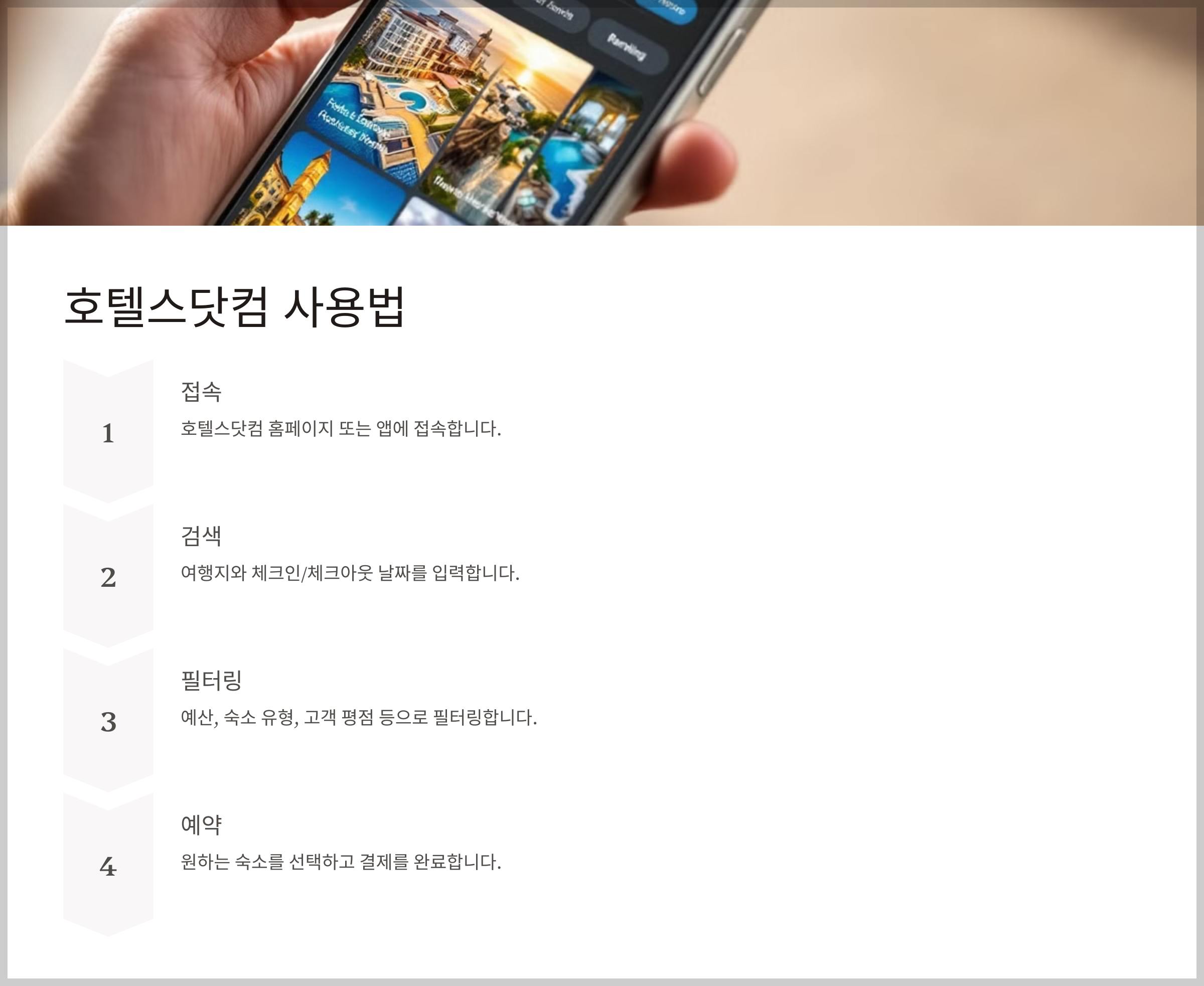 여행예약 호텔스닷컴