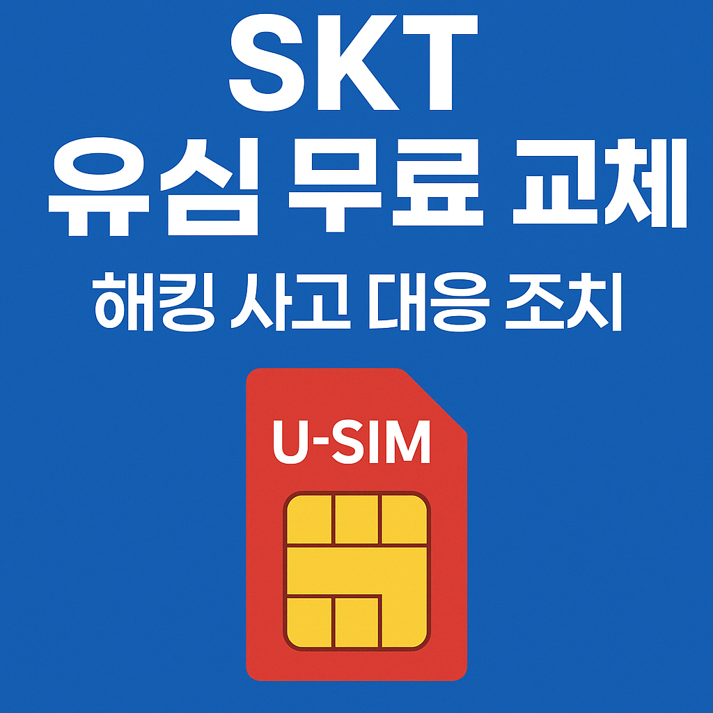 SKT 유심 무료 교체 안내｜해킹 사고 대응 조치의 관련사진