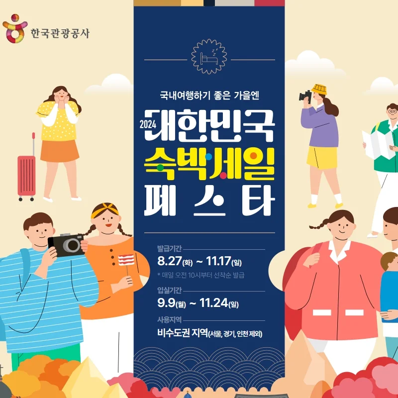 2024 대한민국 숙박세일 페스타 쿠폰 발급, 사용 기간, 참여 업체