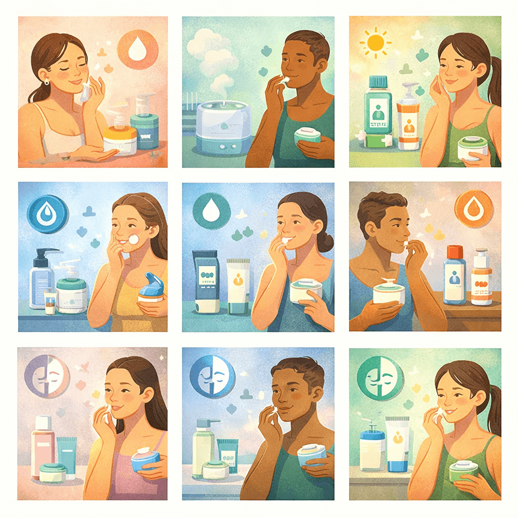 피부 타입별 장벽 관리 관련 이미지