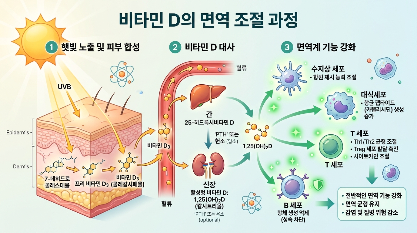 비타민D의 면역 조절 메커니즘