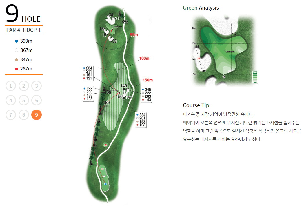 정산 컨트리클럽 해우코스 9