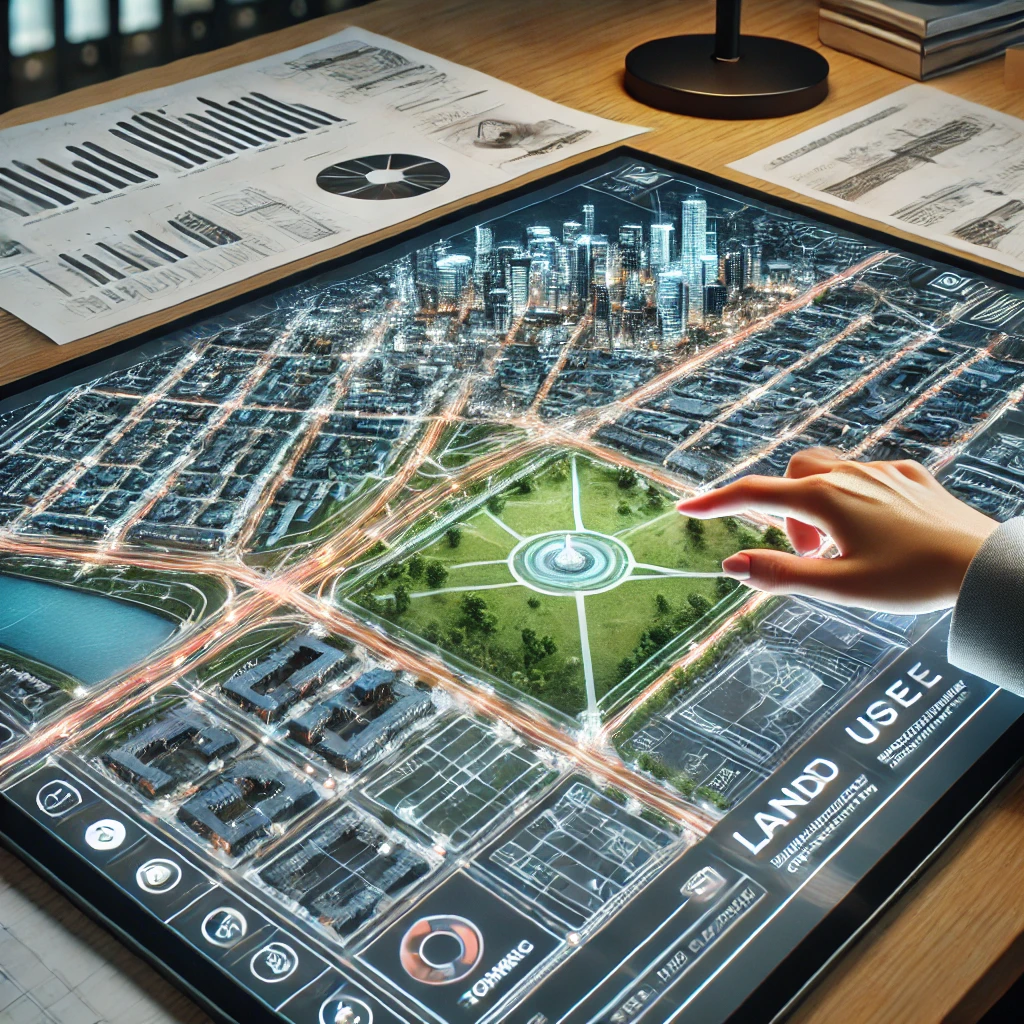 토지 규제 정보 확인 모습