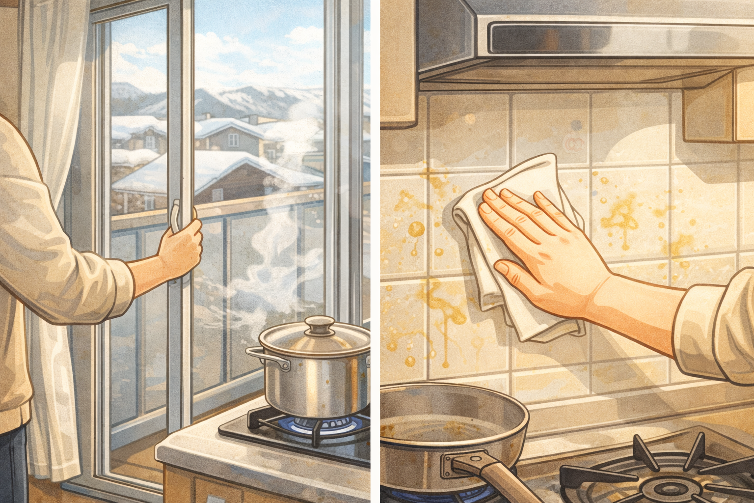 겨울에 주방 냄새가 쉽게 배는 이유 BEST 정리