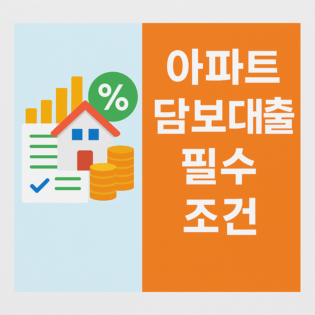 아파트 담보대출 자격요건과 금리 조건 제대로 알아보기