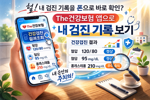 'The건강보험'앱 활용해 검진 결과 조회하기