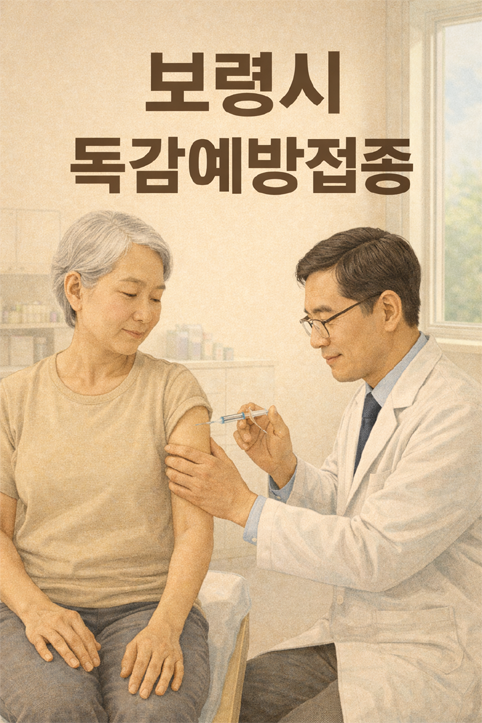 보령시 독감예방접종 이미지