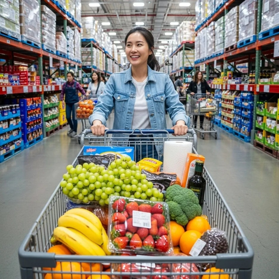 장바구니 가득! 신선식품과 생활 필수품