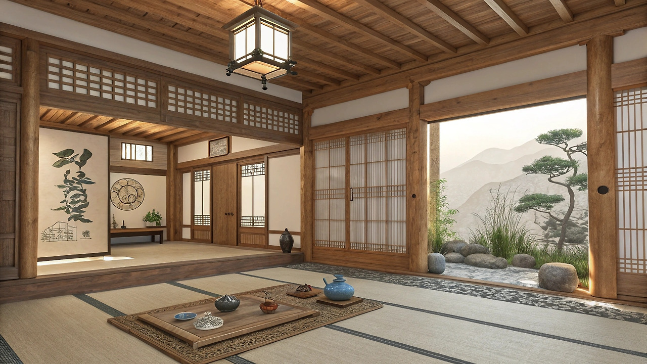 옛날풍 집 내부 사진