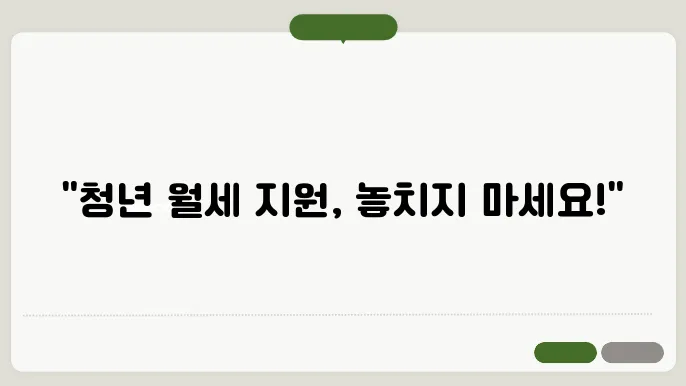 [update] 청년월세 특별지원의 기대 효과