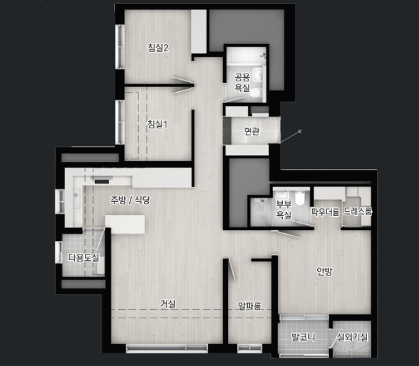 이문 아이파크자이 분양가 평면도