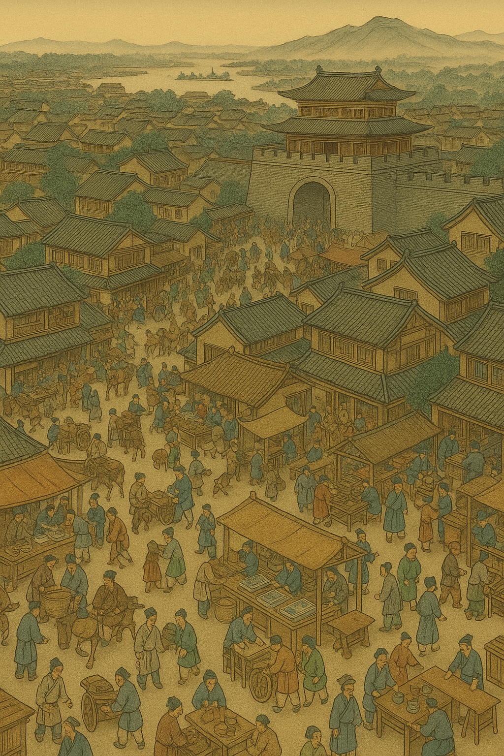 100만 명이 넘는 대도시 개봉 그림