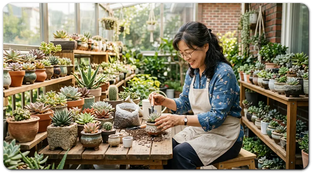 60대성이-다육이를-부업으로-키운다