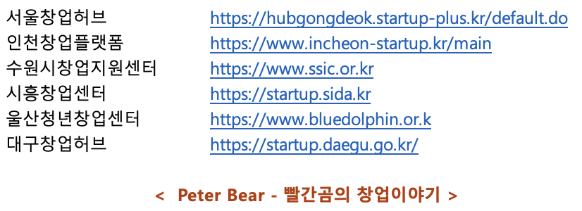 지자체 운영 창업 지원센터