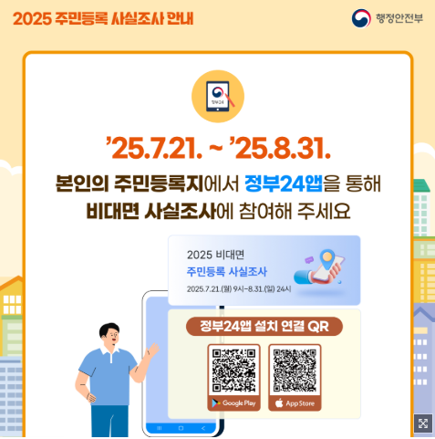 주민등록 사실조사 비대면 참여 방법 총정리