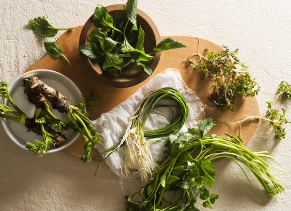 냉이 샐러드 관련 이미지