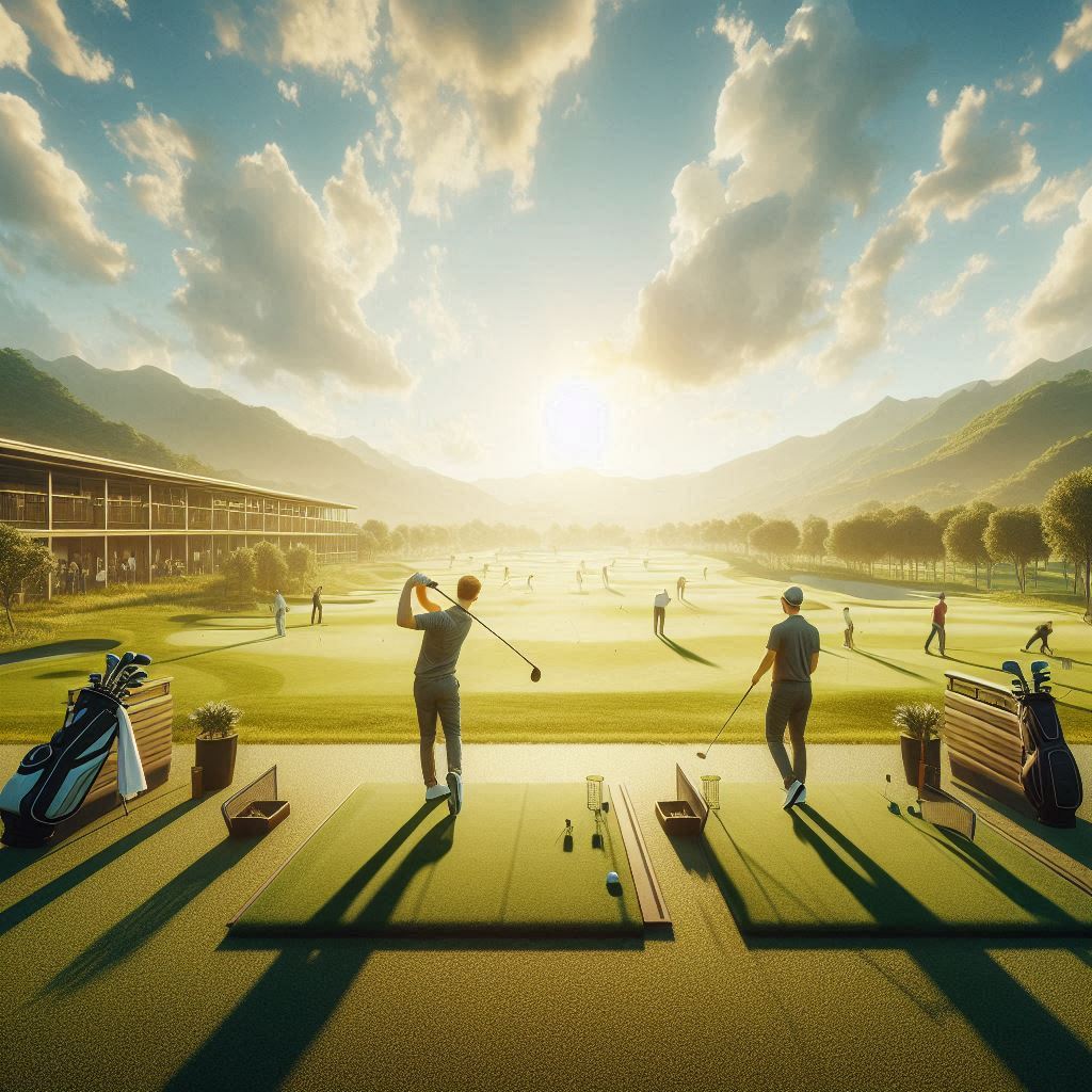 실외골프연습장 배경