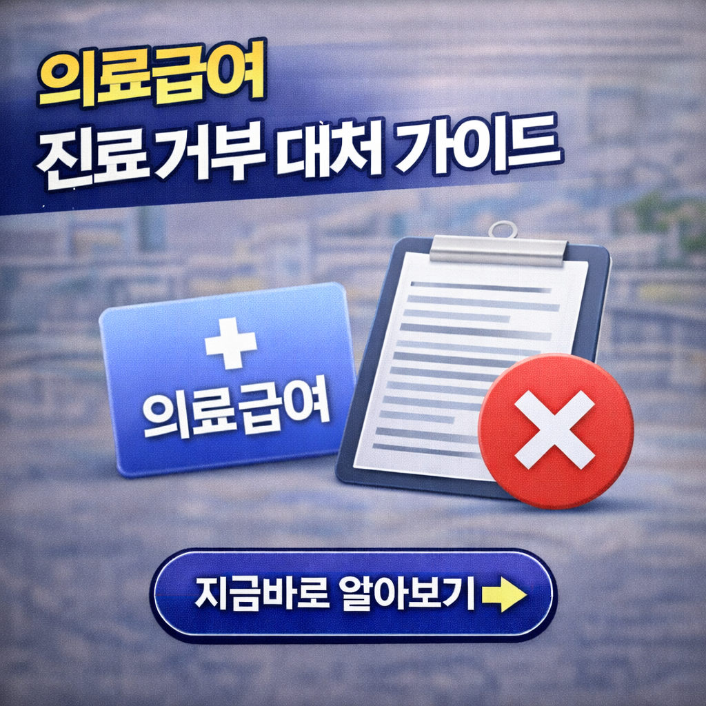 의료급여 진료 거부 대처 가이드: 129 신고부터 합의까지 무시당하지 않는 법