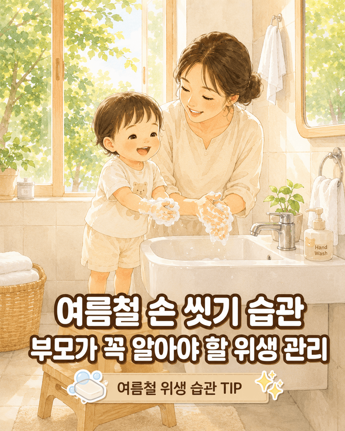 여름철 손 씻기 습관, 부모가 꼭 알아야 할 위생 관리