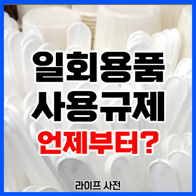 일회용품 사용규제