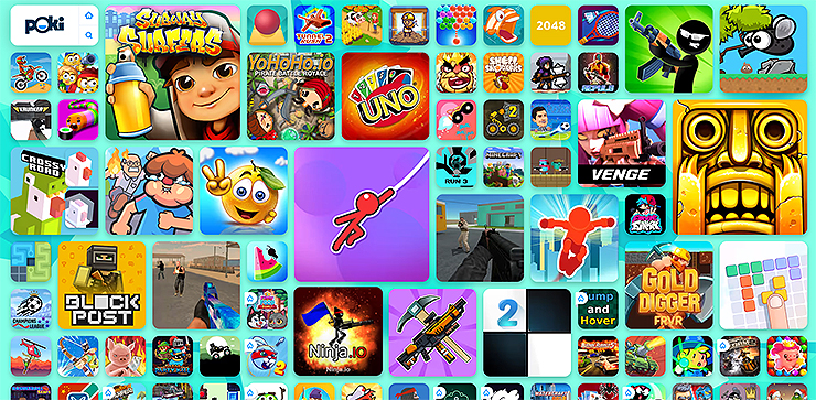 poki-사이트-메인-화면