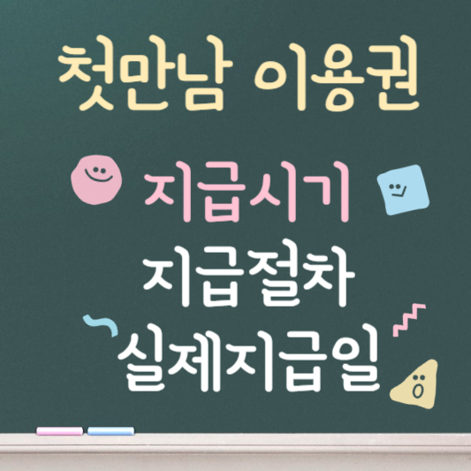 첫만남 이용권 지급시기 안내