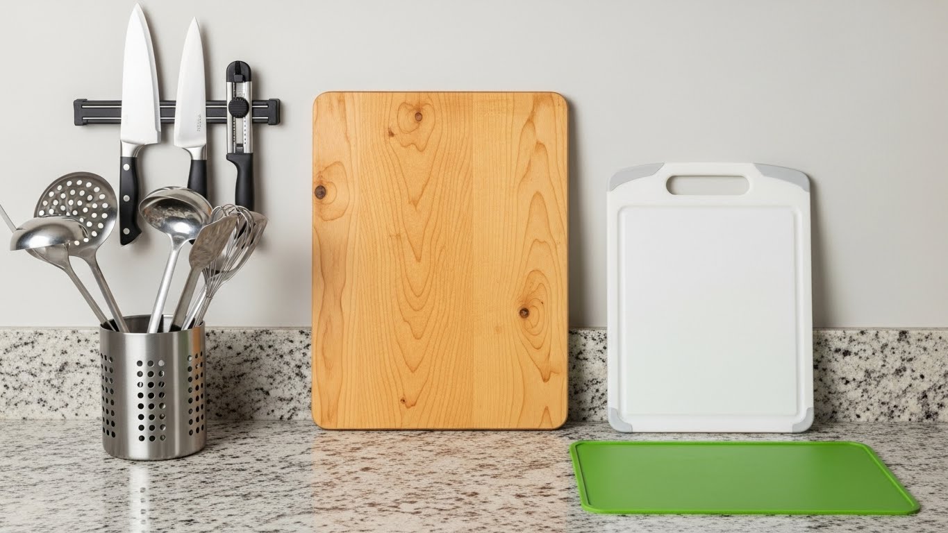 분리된-도마,-깨끗한-칼,-그리고-살균된-조리-도구들이-깔끔하게-정돈된-사실적인-주방-조리대-장면입니다.