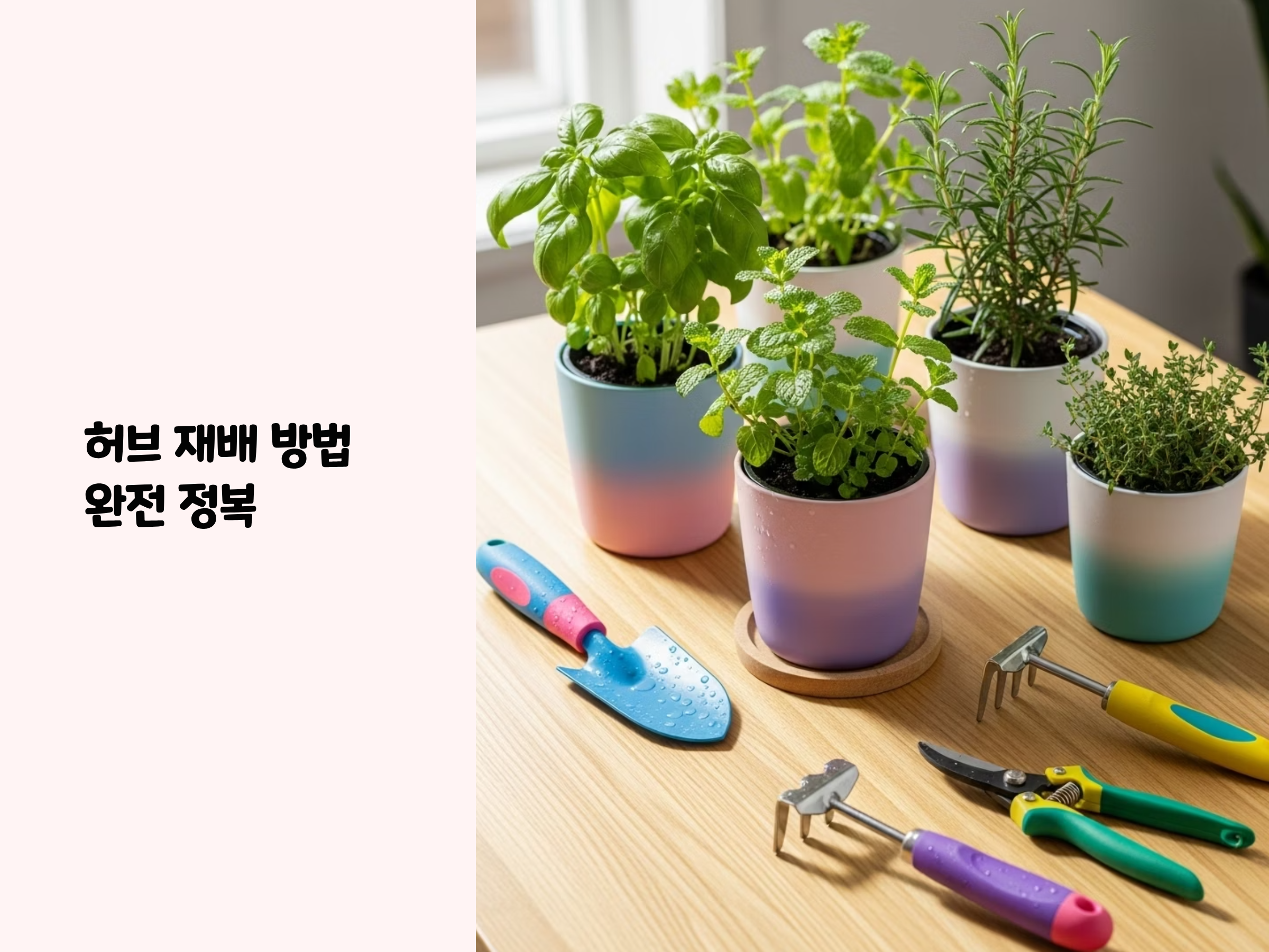 허브 재배 방법 완전 정복