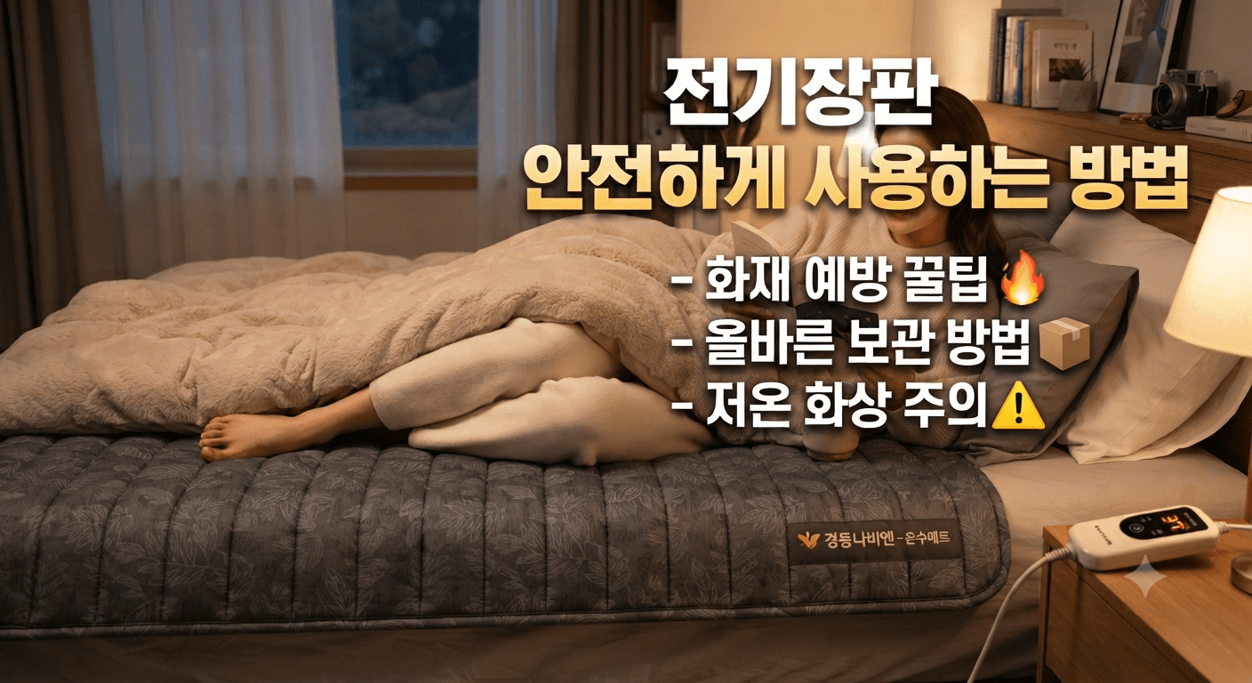 전기장판 안전하게 사용하는 방법