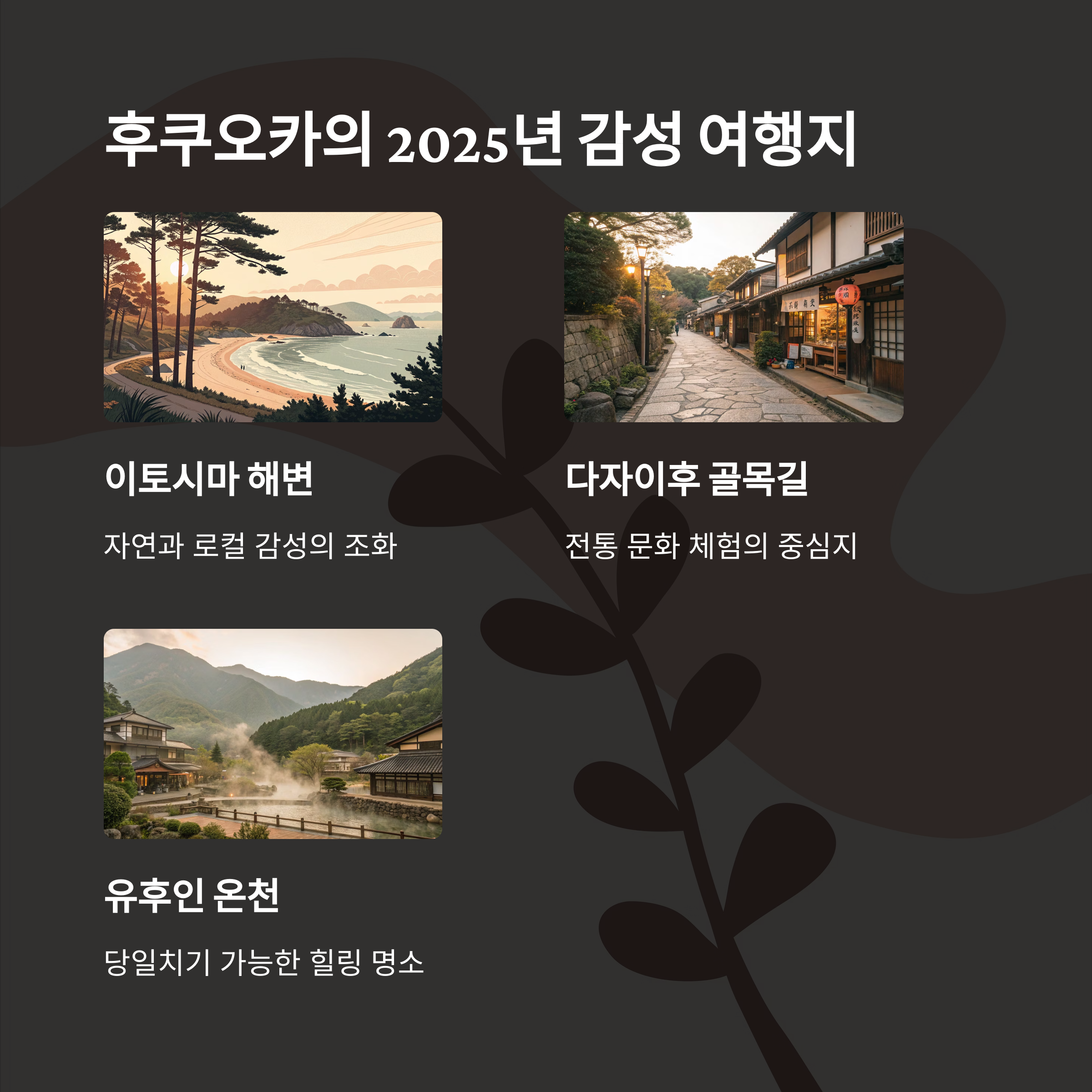 후쿠오카의 2025년 감성 여행지