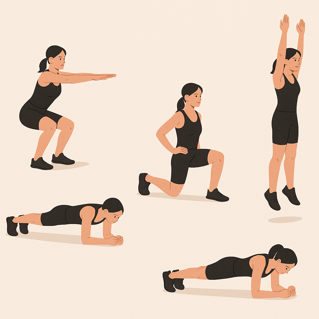 기구 없이도 충분하다! 맨몸 근력운동 추천 TOP5로 전신 단련하기