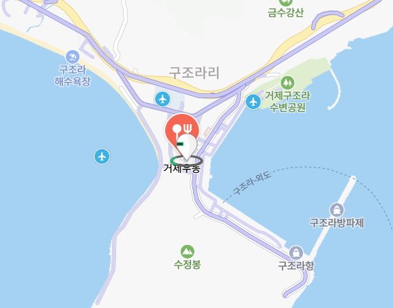 거제우동 위치 지도