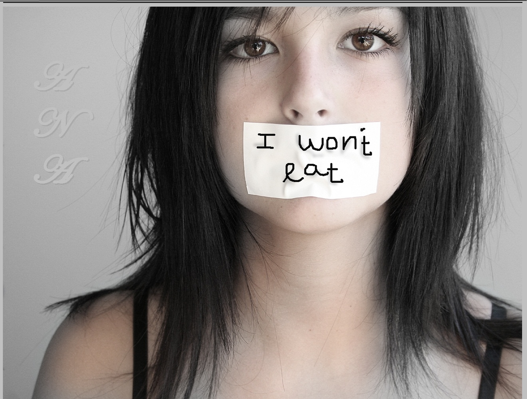 음식을 거부하는 소녀