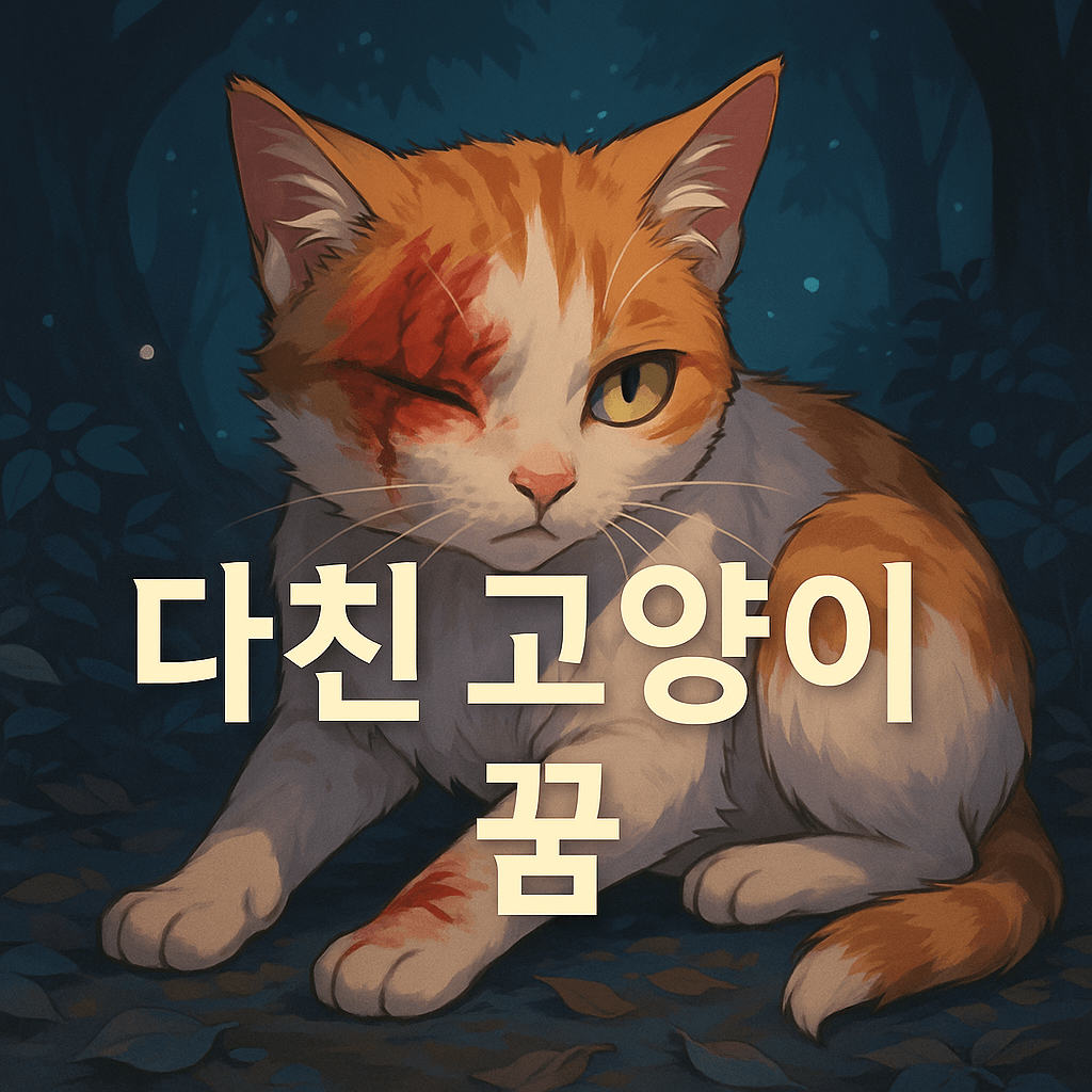 다친 고양이 꿈