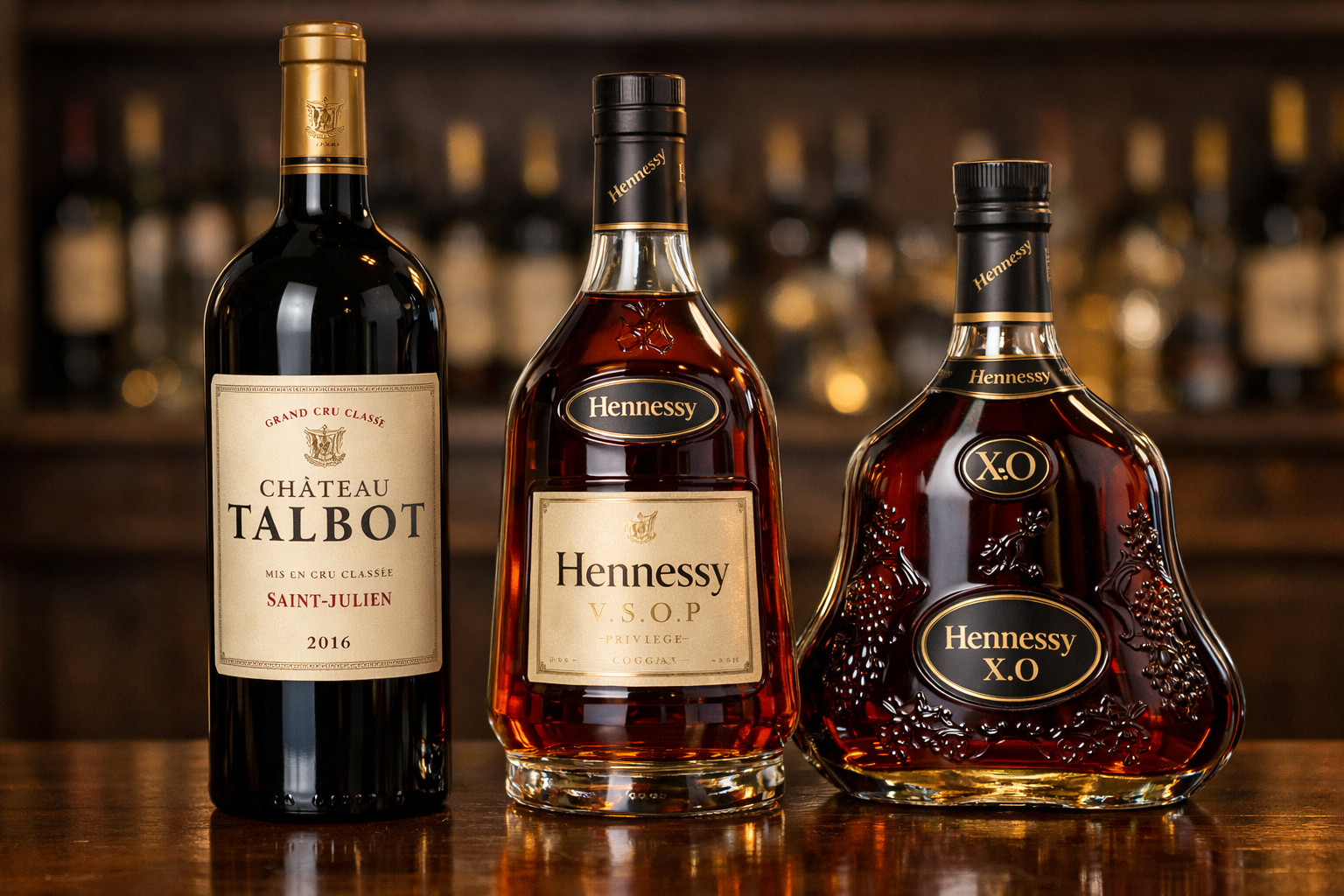 샤또 딸보와 헤네시 VSOP,헤네시 XO 사진