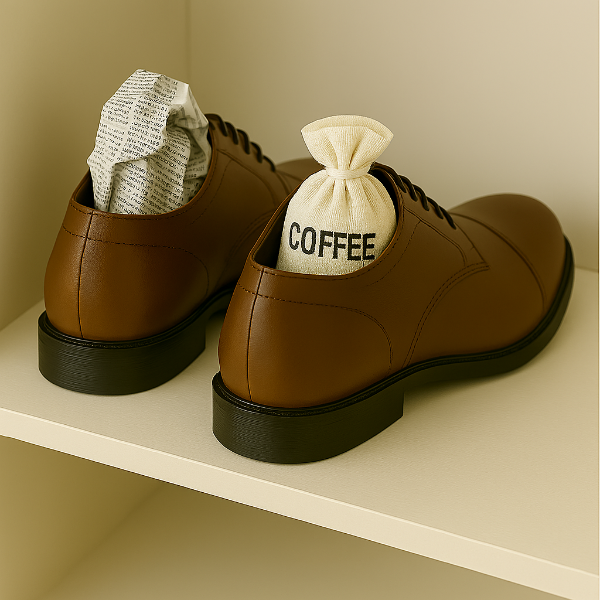 여름 이미지와 신발냄새제거 팁 이미지입니다. 