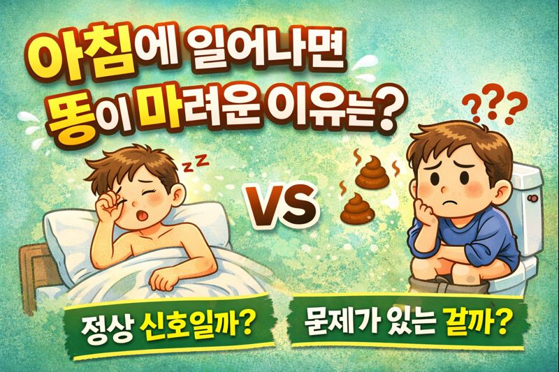 아침에 일어나자마자 똥 마려운 이유