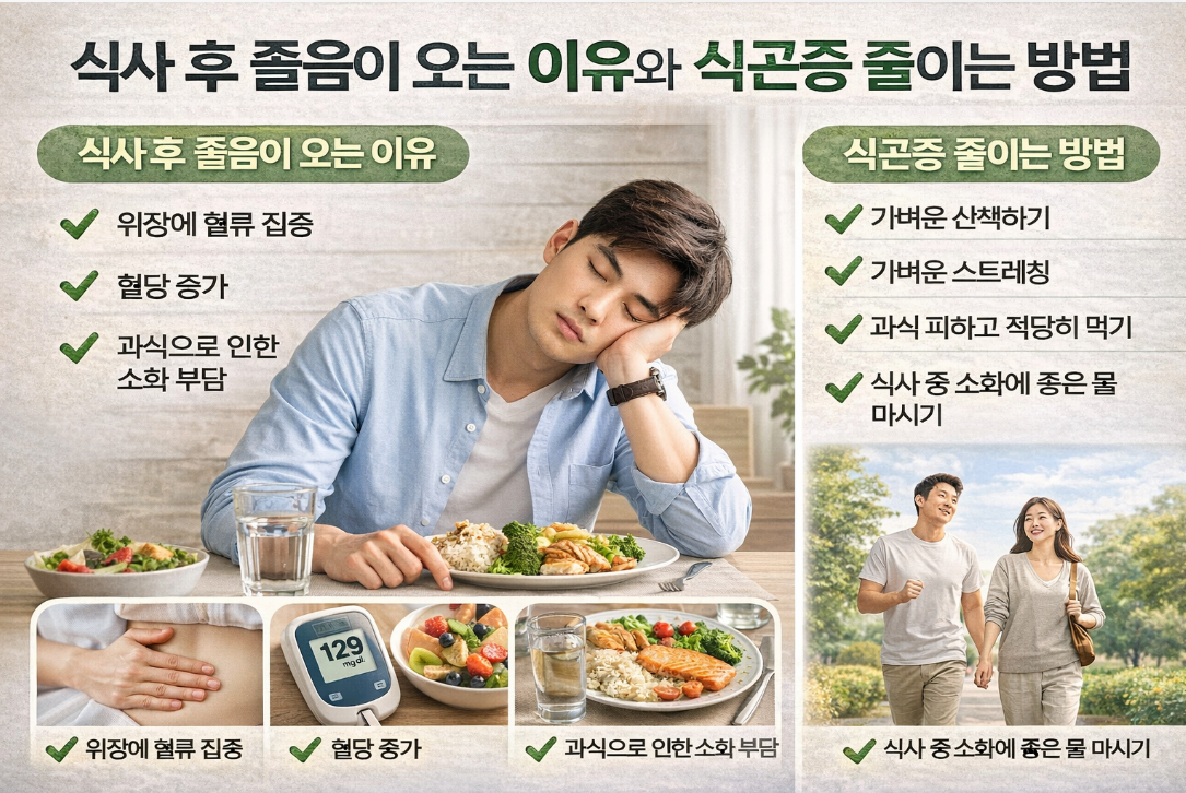 식곤증 줄이는 방법-사진