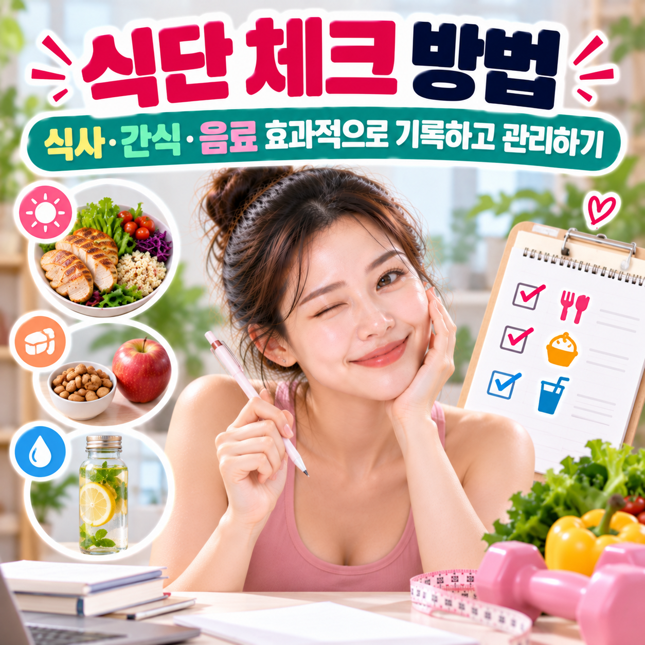 식단 체크 방법