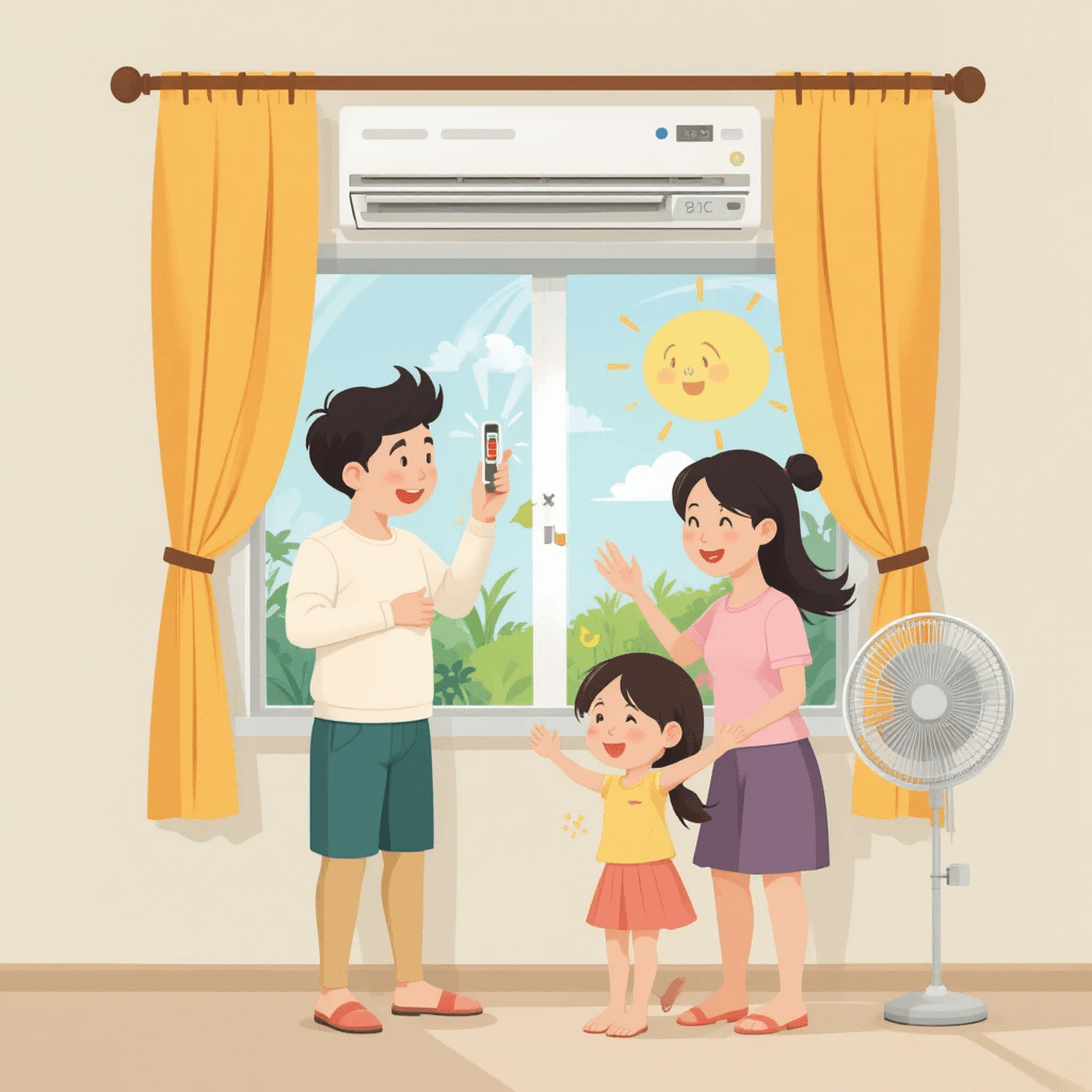 여름철 에어컨 전기요금 절감 방법 10가지와 지원금 안내 이미지입니다.