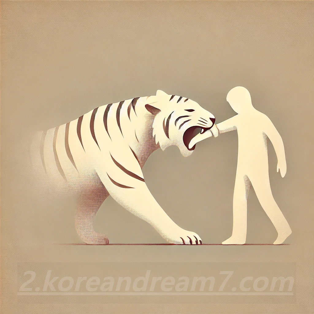호랑이한테 물리는꿈