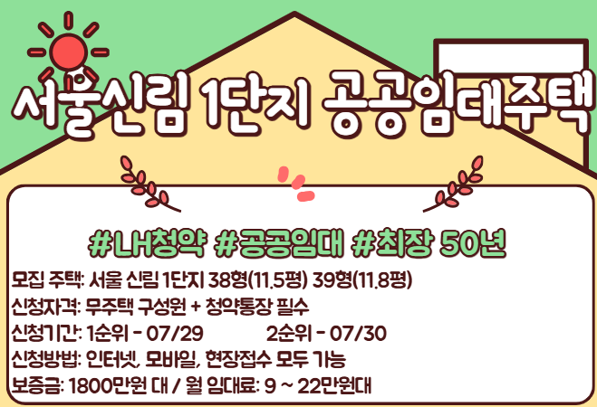 서울 신림 공공임대 입주자 요약